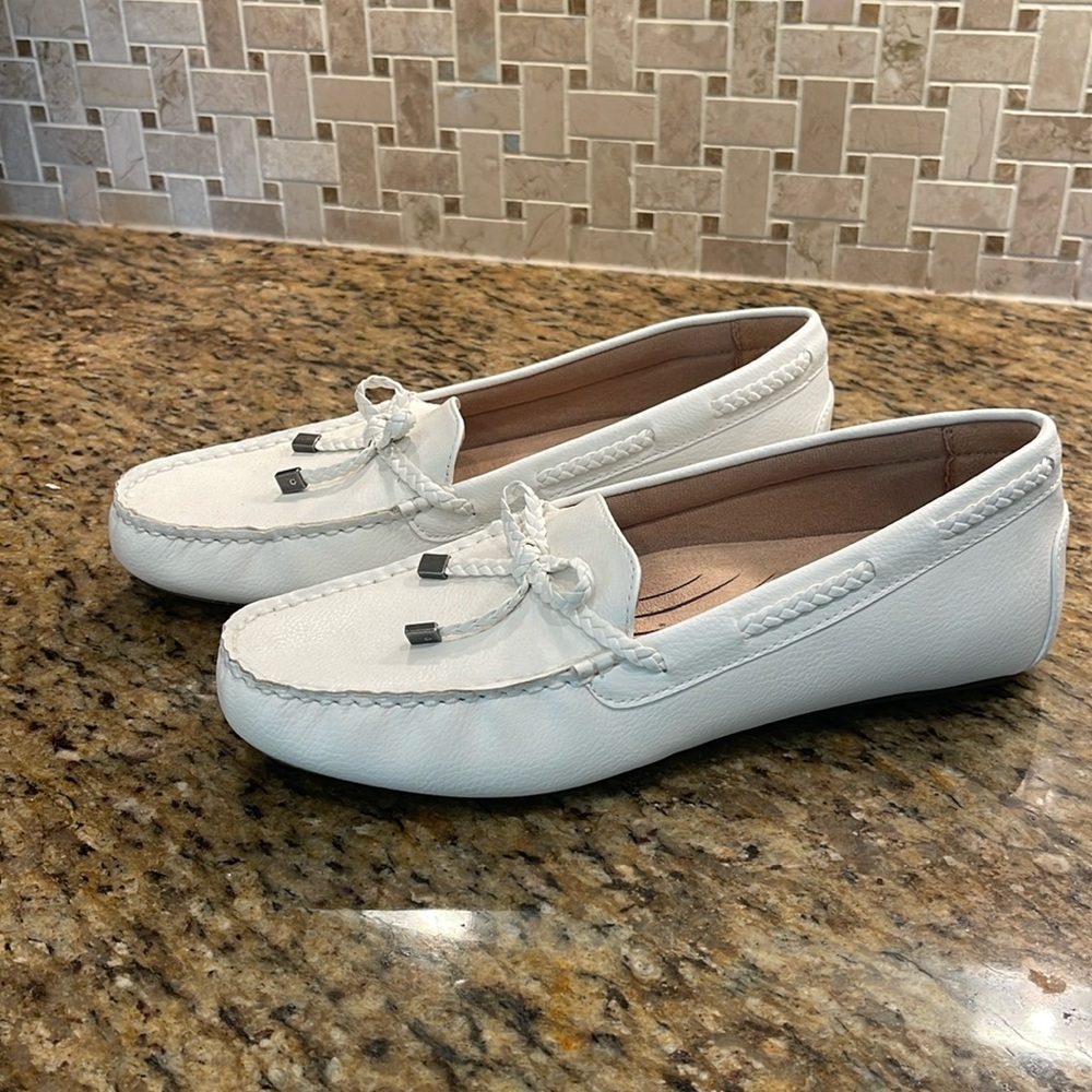 Life stride Transport driving moccasin white 11W